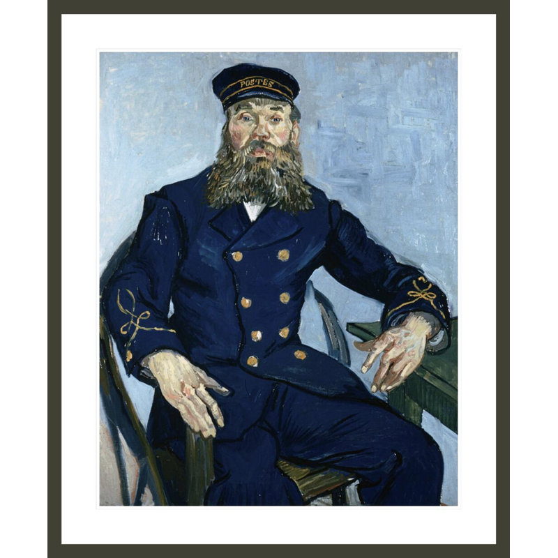 Postman Joseph Roulin by Vincent van Gogh -Framed Giclee Print, 40.45" H x 33.5" W
