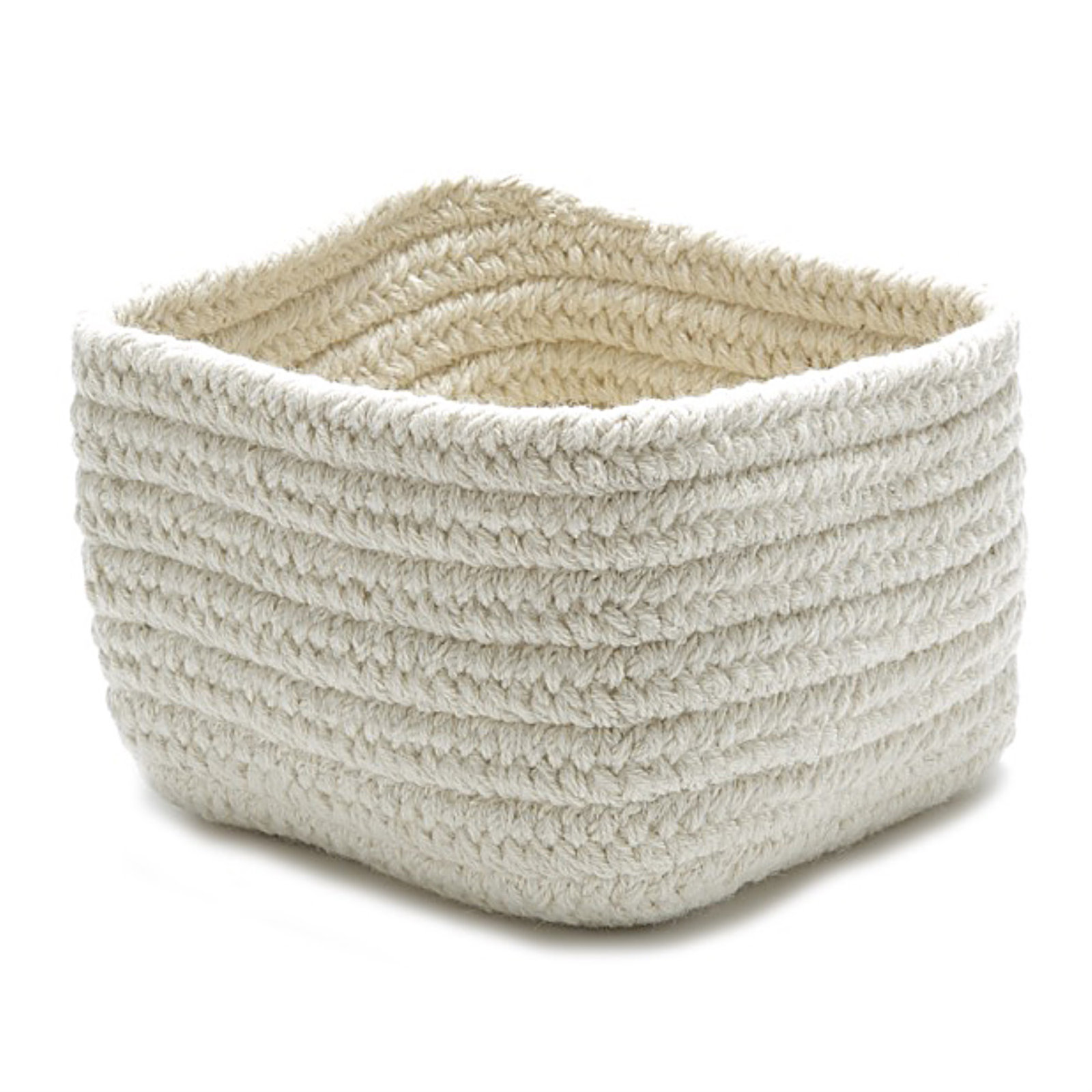 Wool Decorative Basket, Natural