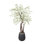 Faux Cherry Blossom Tree Plant in Fiberstone Planter