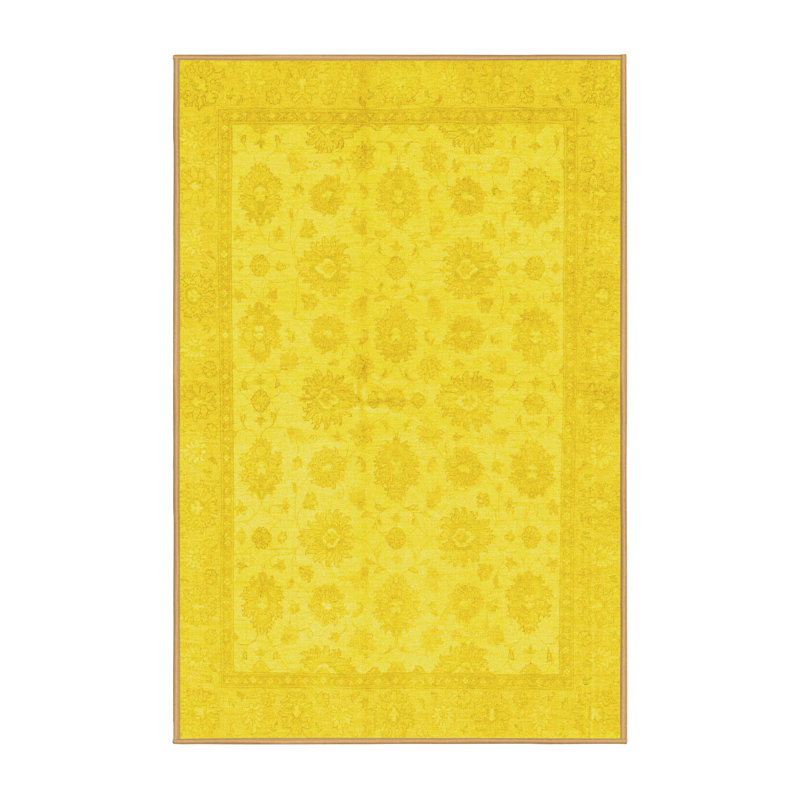 Tapis oriental en laine / polyester tissé à la machine Aimani, Rectangle 2 pi x 3 pi