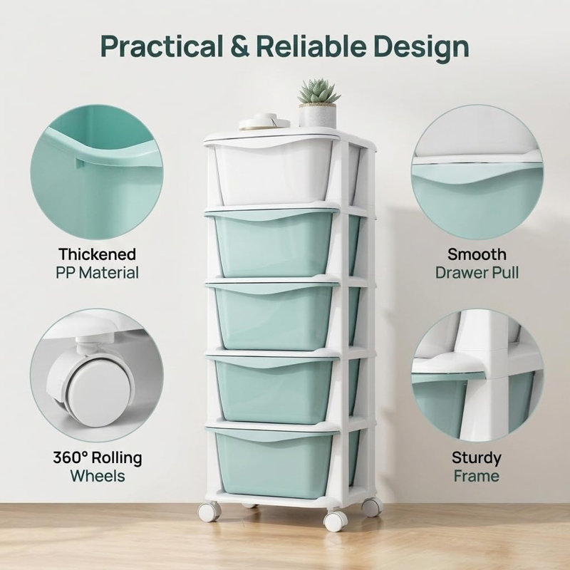 5 Drawer Storage Drawer
