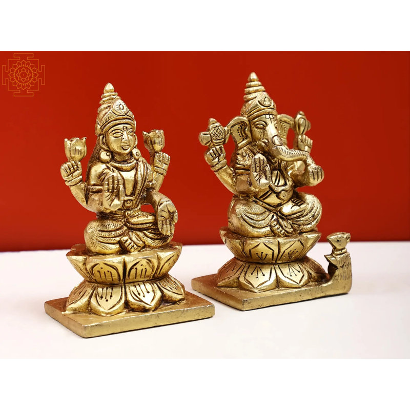 Petit objet décoratif Lakshmi Ganesha