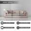 Canapé modulaire rembourré 3 pièces Jossa-1663001305