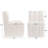 Channelle 20.4" Wide Modern Bouclé Upholstered Rolling Dining Chairs-112553555