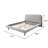 Reetz Eastern King Platform Bed, Gray Boucle