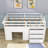 Gigel Kids Twin Loft Bed with Drawers-1887771782
