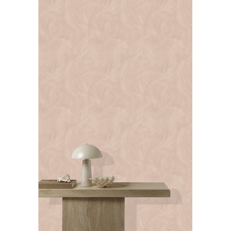 Papier peint texturé non tissé rose Pi., Rose