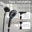 6 Mode High Pressure Shower Head Magnetic Wall Mounted Showerhead ABS Handheld Shower With 60 Inch Stainless Steel Hose