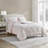  CEDAR COURT Hyde Damask Blush Polyester Plush/Sherpa Comforter Set-1418427701