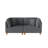 Seemab 80.4" W Upholstered Corduroy Standard Loveseat with Solid Wood Legs-421913254