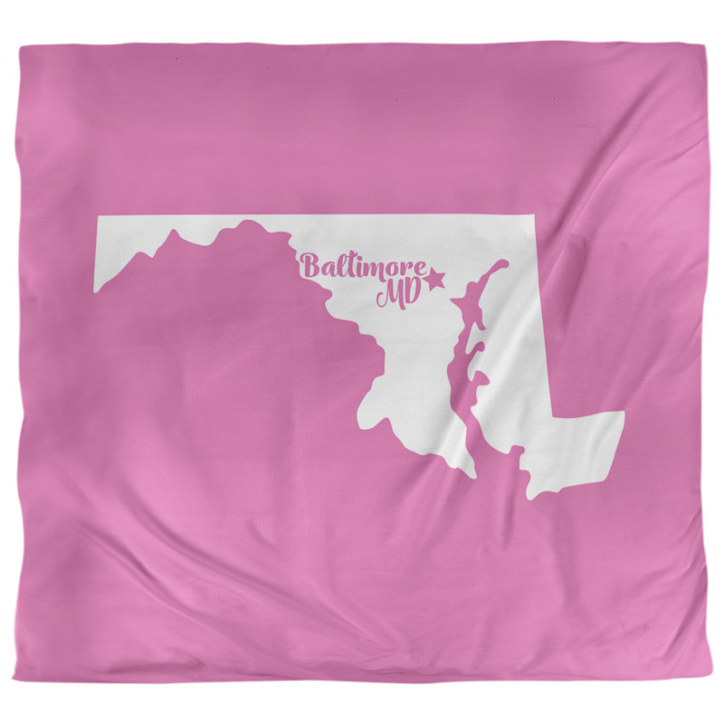 Housse de couette simple baltimore Maryland, Housse de couette pour grand lit, Rose, Polyester brossé