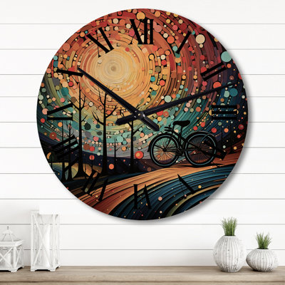 Horloge murale en bois massif Mareld