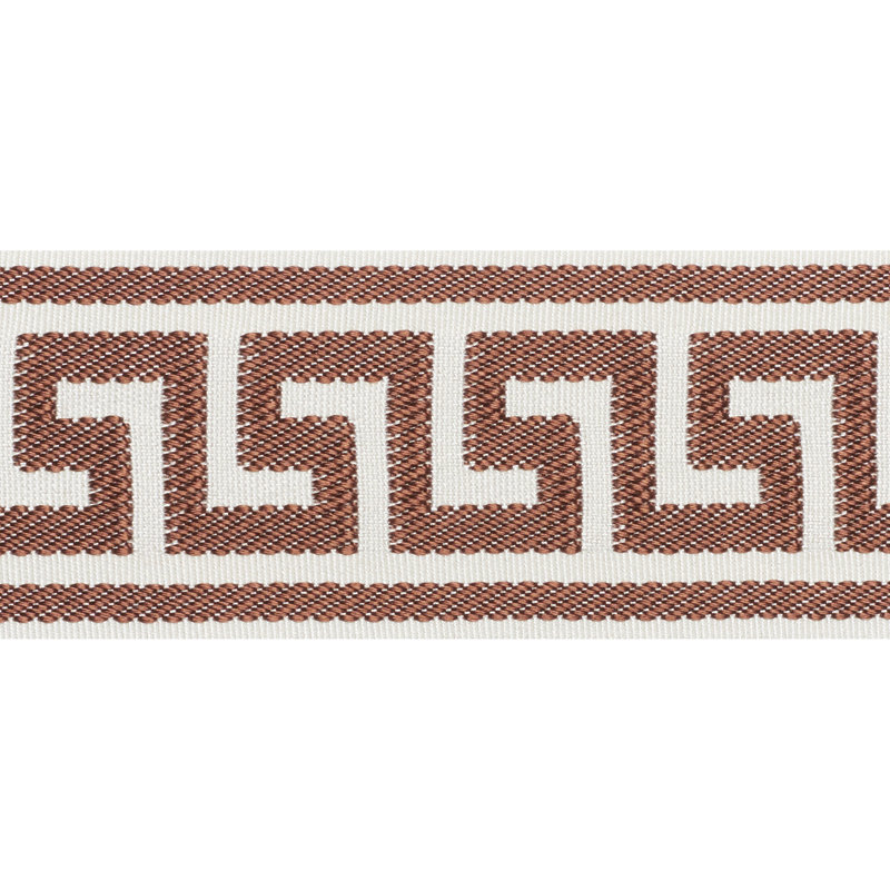 Etienne Silk Greek Key Wide, Brown