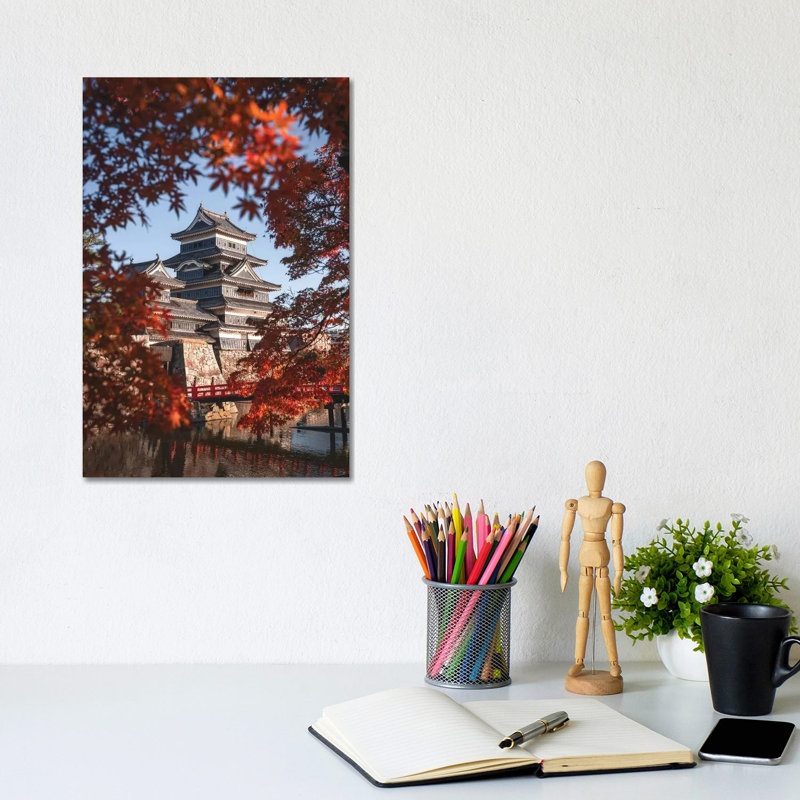 Matsumoto Castle XII by Daisuke Uematsu - Print on Canvas, Wrapped Canvas, 30.48cm H x 20.32cm W x 1.91cm D
