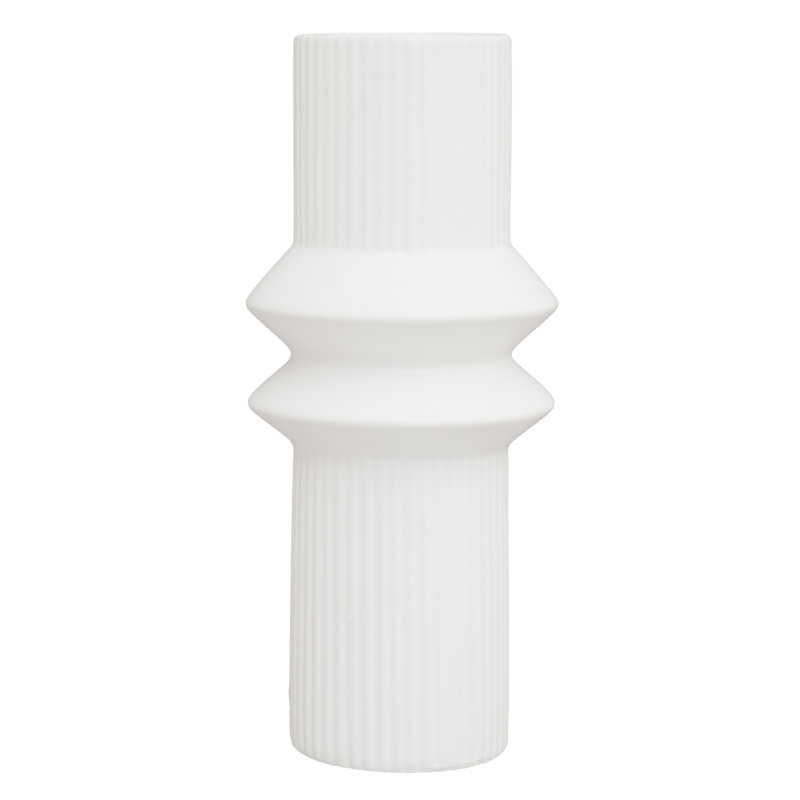 Fabia Vase, White