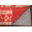 Très bon (velours uniformément bas) Lori rouge géométrique; oriental