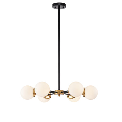 Lustre linéaire moderne à 6 lumières Spunik