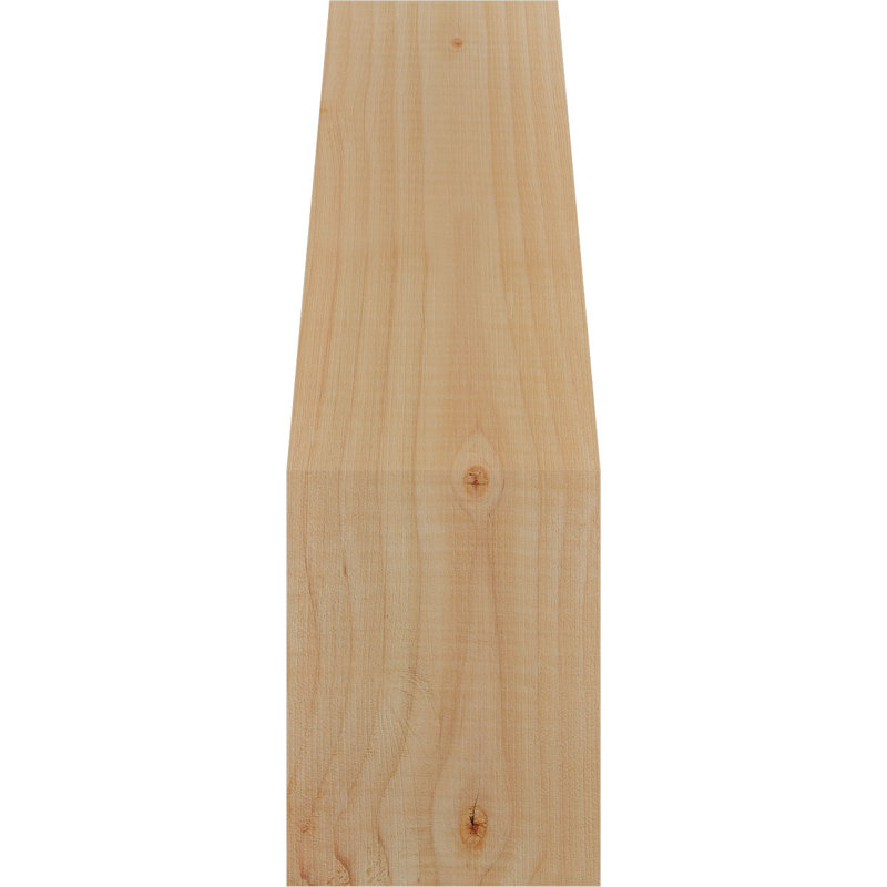 Attelle impériale du genou, Sapin de Douglas, Lisse, H 18 po x l 5,5 po x P 10 po