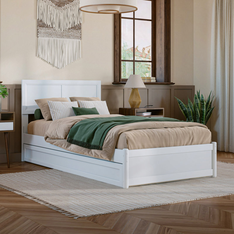 Lit plateforme Astley, Simple TG, Blanc