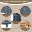 Meuble-lavabo autoportant de 61 cm (24 po) en bois massif et MDF gris-bleu avec lavabo en céramique intégré et rangement-547769125-547769128