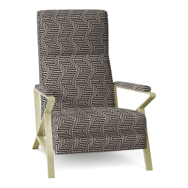 Infinity 28.25" Wide Manual Standard Recliner, Brushed Brass, Perigold Key Figure Onyx