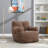 Coffee Soft Chair With Memory Sponge, 20.63" Package Depth For Shopping Mall, Coffee, 28.07Lbs-1294726202