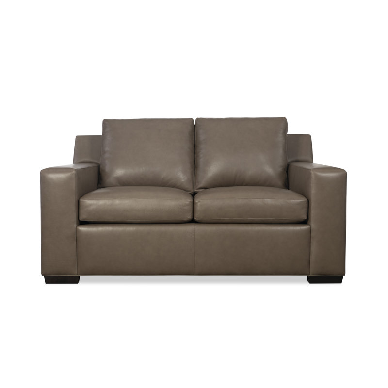H&M Custom Upholstery Loveseat, Fergus Cedar
