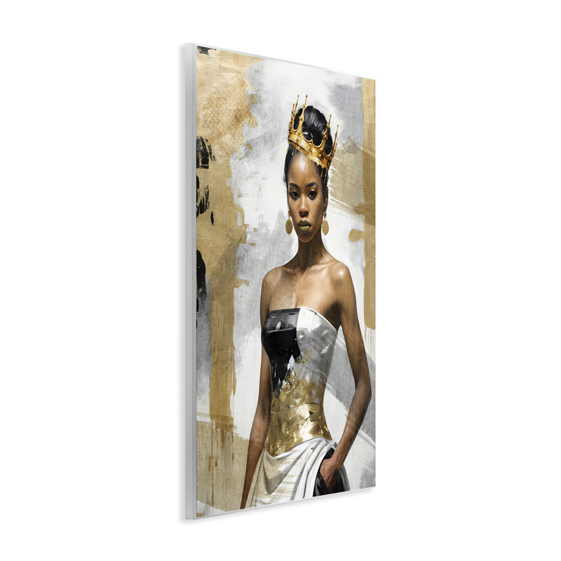 «Glam Abstraction Woman» par Kim Allen, H 19 po x l 13 po