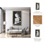 Art mural abstrait abstrait moderne 36 x 59, femme, blanc et noir, H 59 po