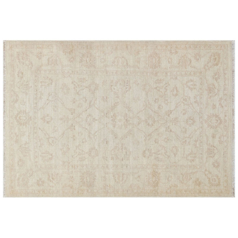 Tapis de couloir beige tissé à la main Jylène