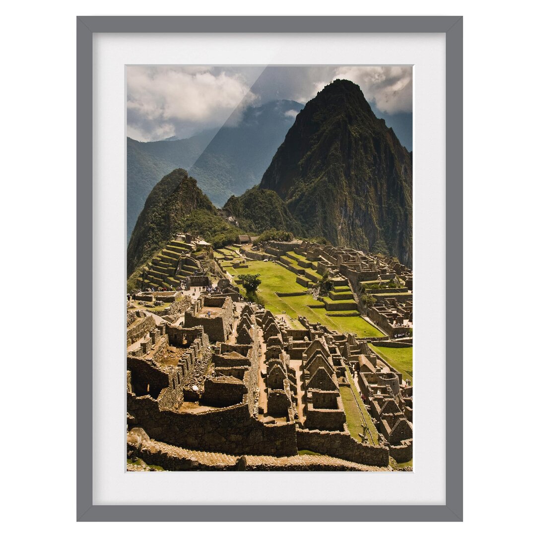 Gerahmter Fotodruck Machu Picchu