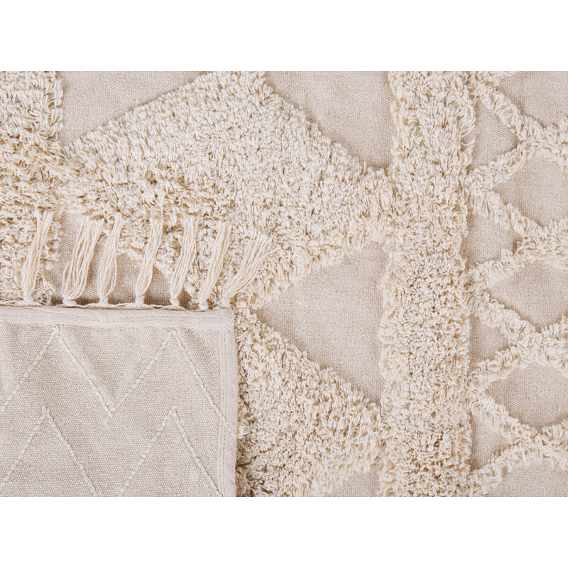 Laley Geometric Cotton Area Rug, Rectangle 160 x 230cm