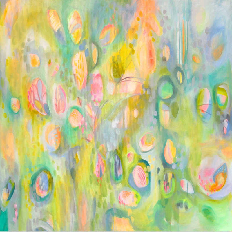 «Hanae Stephanie Corfee Amazement» par - Impression sur toile tendue, H 12 po x l 12 po