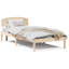 Vidaxl Bed Frame With Headboard Solid Pine Wood-113970897-113970900