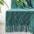Knitted Blanket with Tassel Trim-100781414