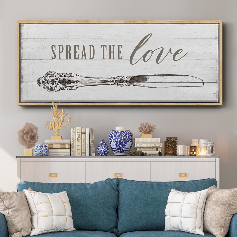 Spread the Love - toile encadrée, H 24 po x l 60 po