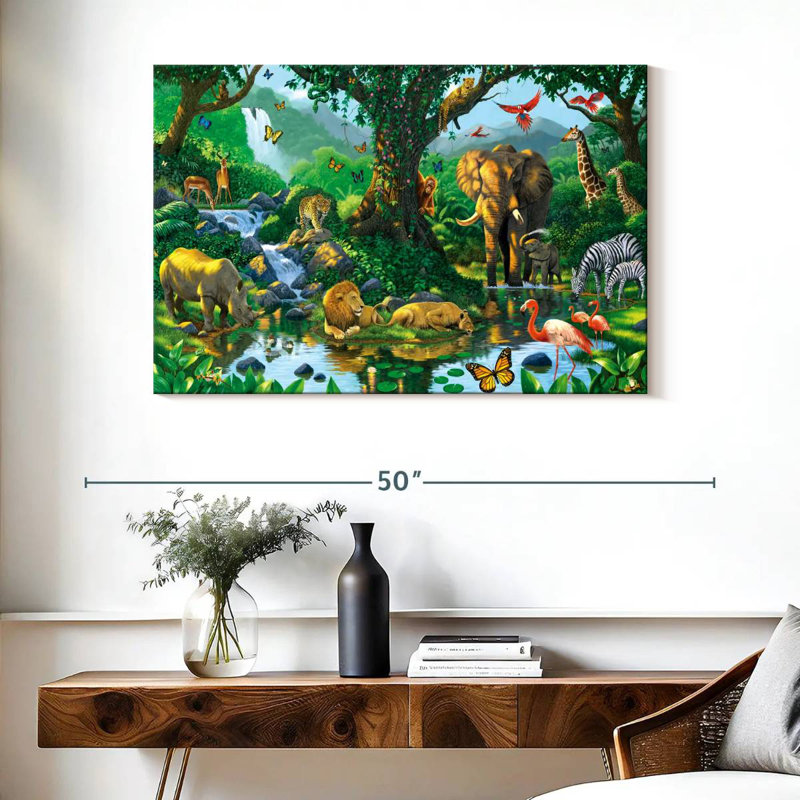 Brampt Jungle Harmony, 26" H x 39" W