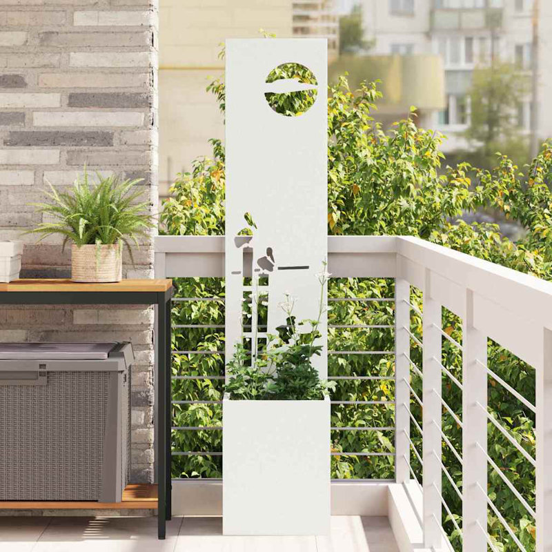 Planter Box, 140cm H x 32cm W x 32cm D, White