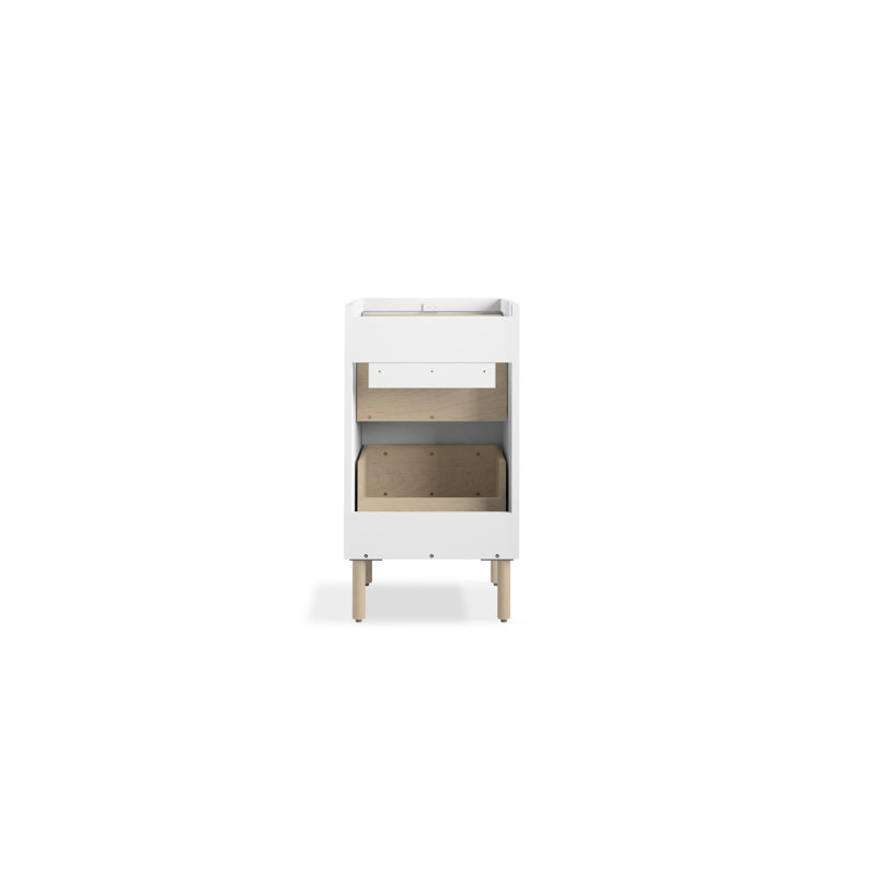 Spacity 16-3/4 In. Wall-Hung Bathroom Vanity Cabinet, White