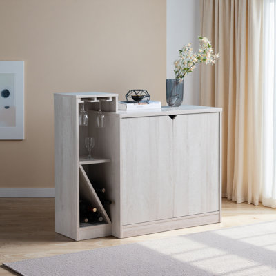Bar Cabinet, Wine Bottle Storage Display Kitchen Cabinet