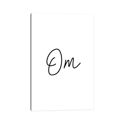 Om Girl 1 Piece Wall Art on Canvas