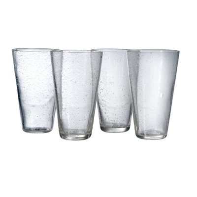 Thyme Bubble Glass Pint Glasses