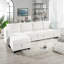 Canapé modulaire convertible en L à 4 places avec 2 repose-pieds pour salon Hailsham-833372935