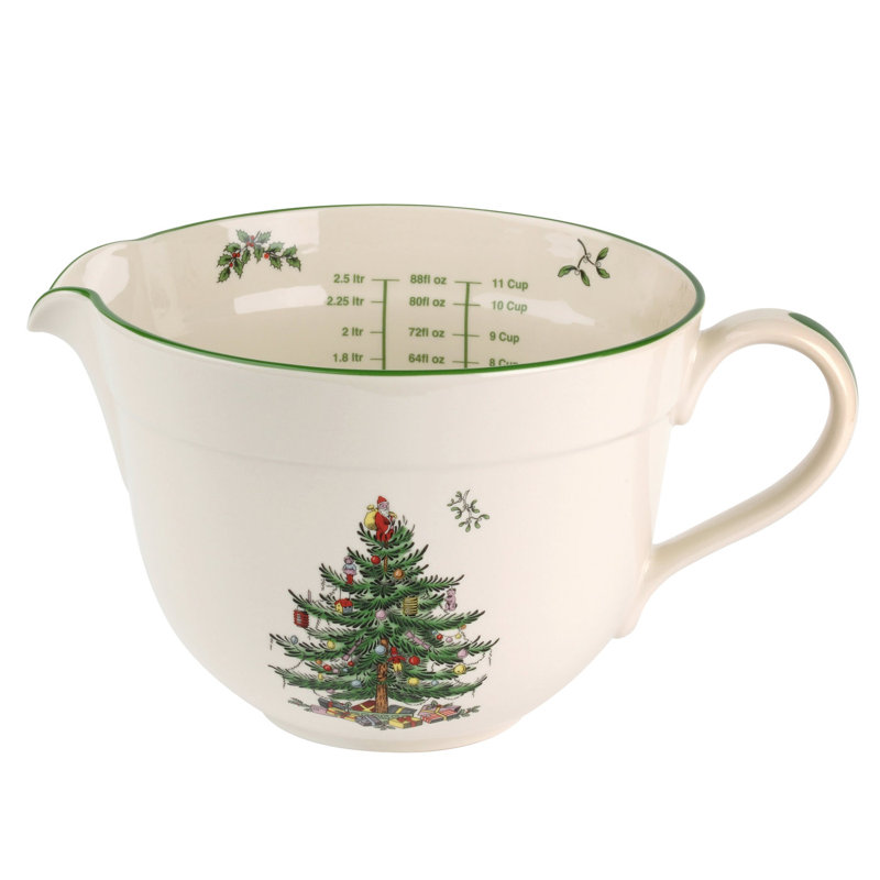 Christmas Tree Porcelain Batter Bowl
