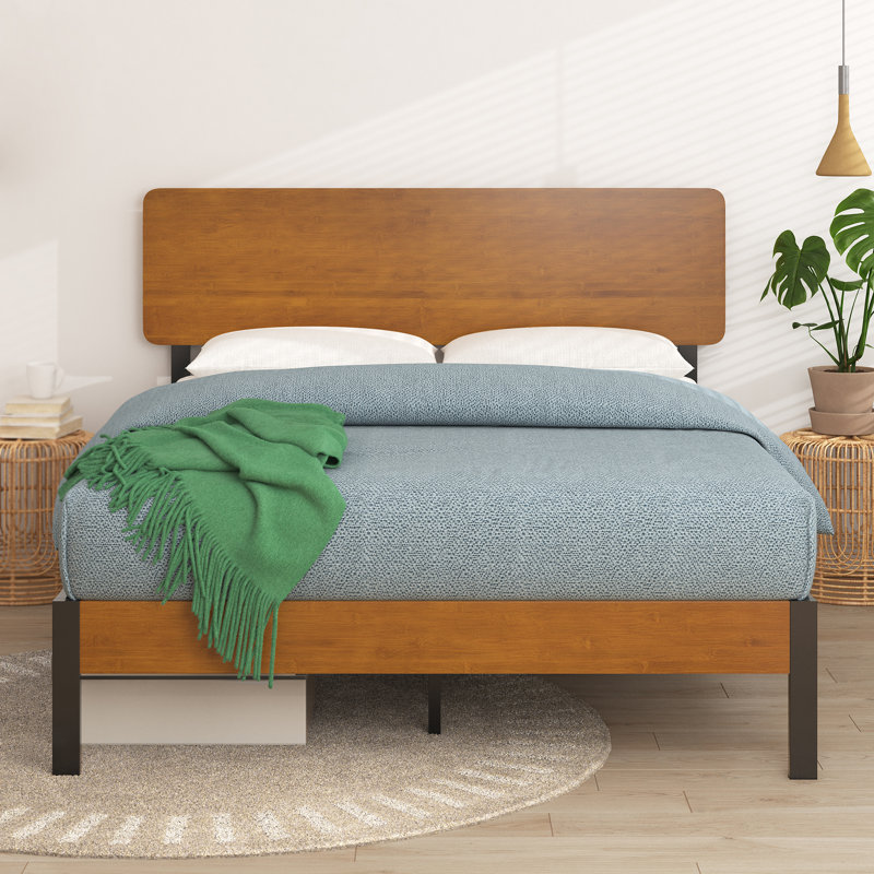Sarette Metal Platform Bed, King