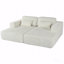 Canapé-lit modulaire en velours côtelé 2 places avec 2 coussins décoratifs-616394784