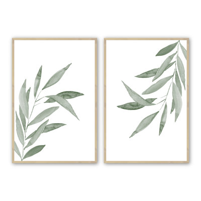 Duo en silence, ensemble de 2 pièces encadrées sur papier