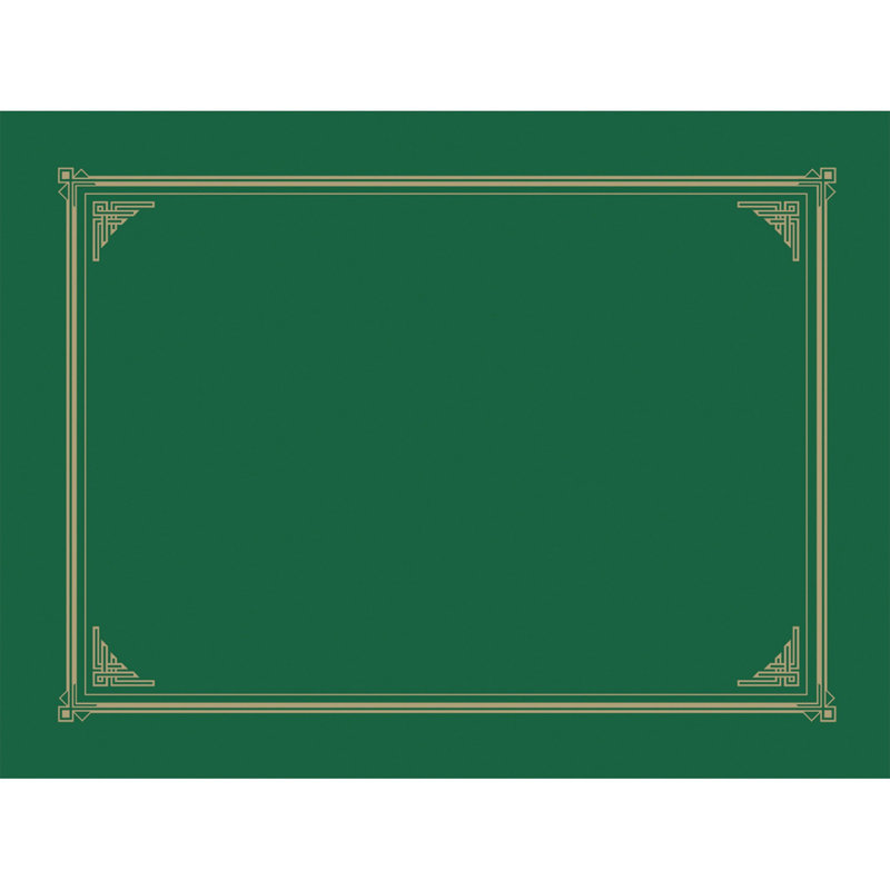 Couverture de document / certificat de géographie, Vert