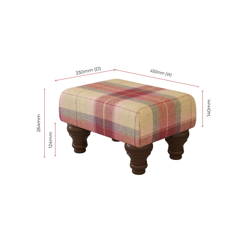 Manufactured Wood Accent Stool, Mahogany
