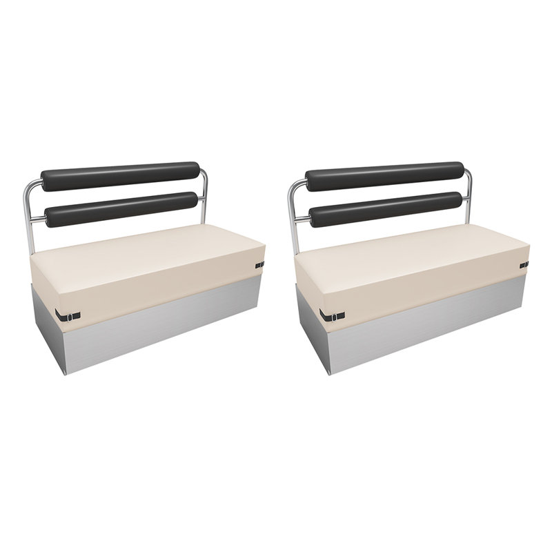 Banc rembourré en acier inoxydable Cafe Grill